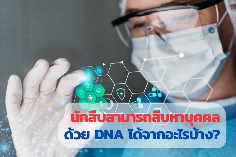 ตรวจพิสูจน์DNA, นักสืบตรวจหาDNA, สืบหาบุคคลด้วยDNA, ระบุตัวตยด้วยDNA, ตรวจสอบความสัมพันธ์,